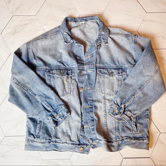 H&M Other - H&M Mens Distressed Denim Jacket, size Medium